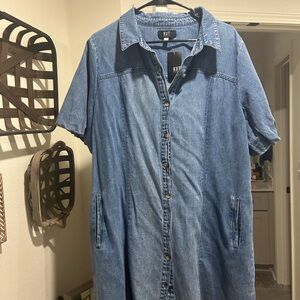 Kut from the Kloth Blue Denim Top